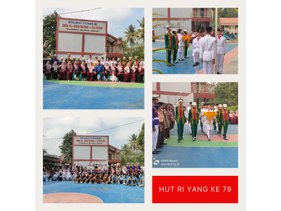 Pengibaran Bendera Merah Putih HUT RI yang ke 79 oleh Pasukan Paskibra SMA Al-Khairiyah 4 Cilegon 